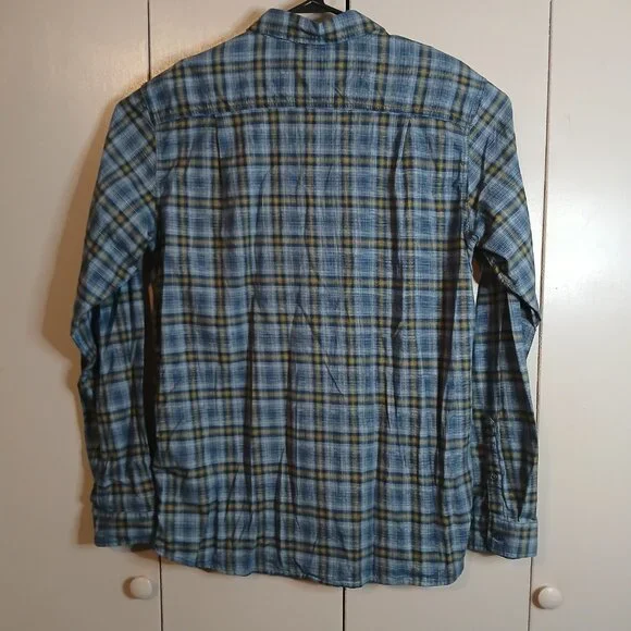 Carhartt Men's Relax Fit Large Tall Gray Plaid Shirt (0306A4) - Picture 2 of 8